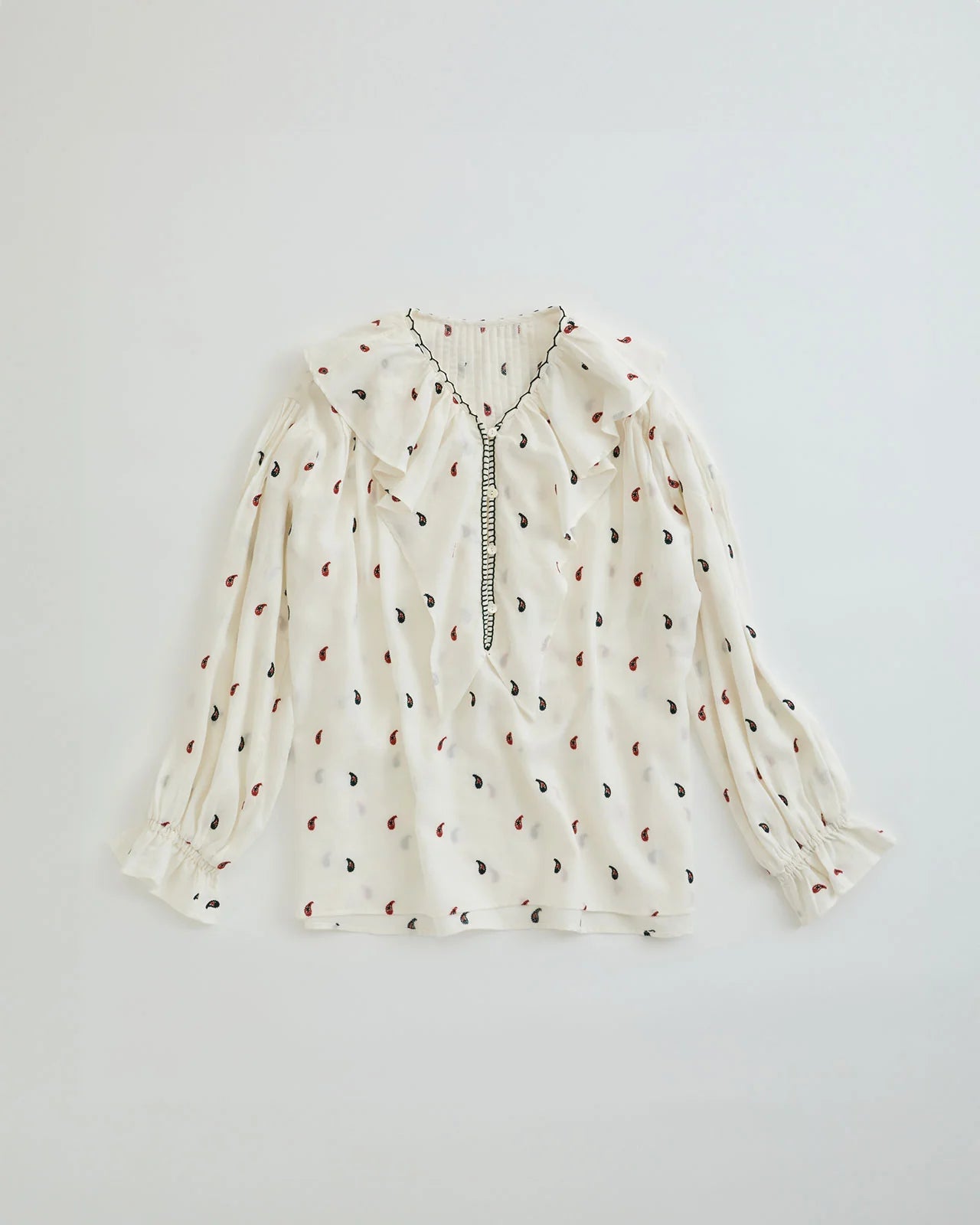 PAISLEY EMBROIDERED BLOUSE