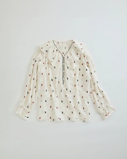 PAISLEY EMBROIDERED BLOUSE