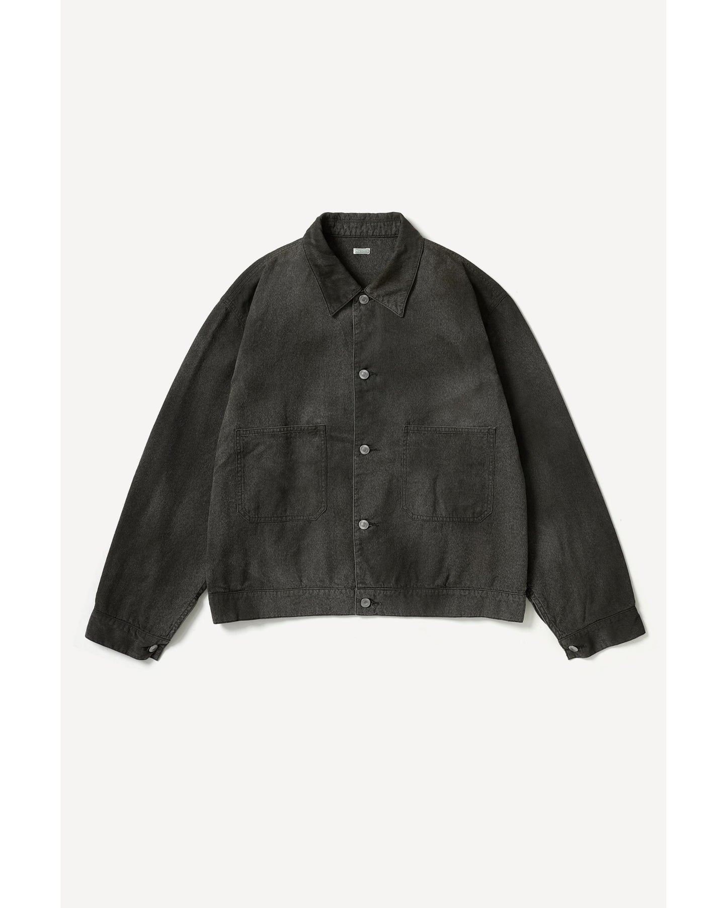Vintage Black Chambray Work Jacket