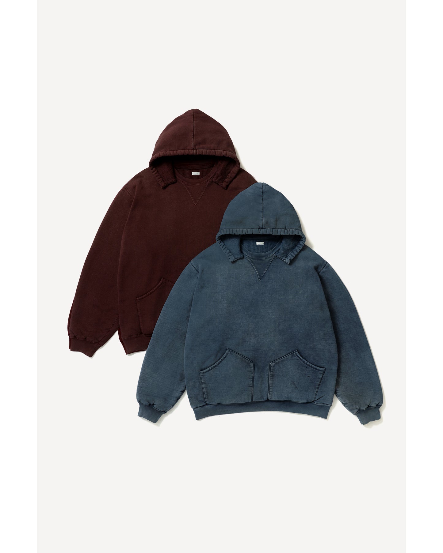 Vintage Attached Hood Sweat Parka