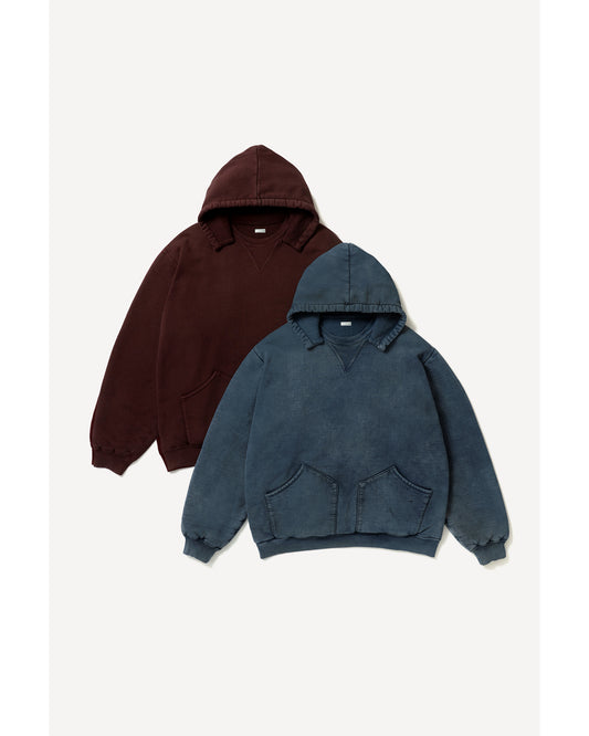 Vintage Attached Hood Sweat Parka