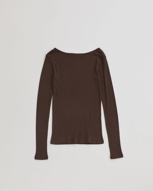 SHEER RIB LONG SLEEVE TEE