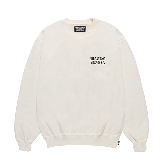 WASHED MIDDLE WEIGHT CREW NECK SWEAT SHIRT