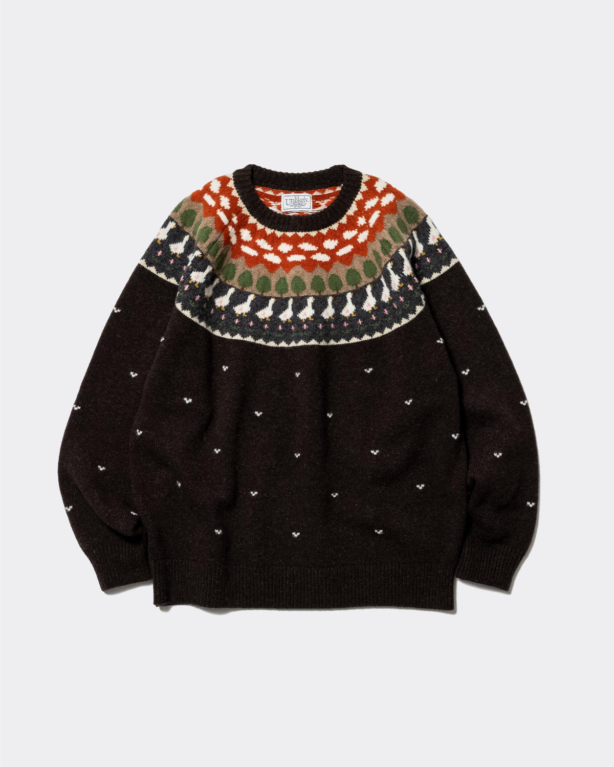 Unlikely Fair Isle "DUCK" BROWN　