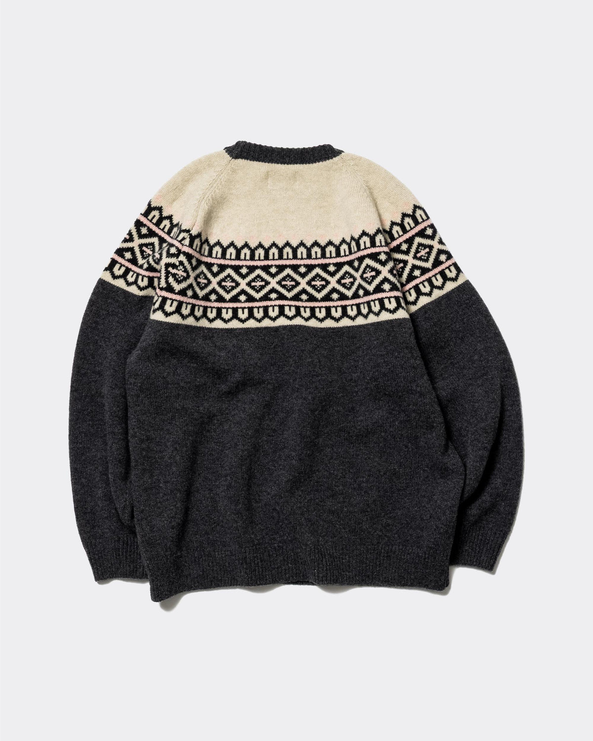 Unlikely Fair Isle "SNOW FLAKE"  CHARCOAL