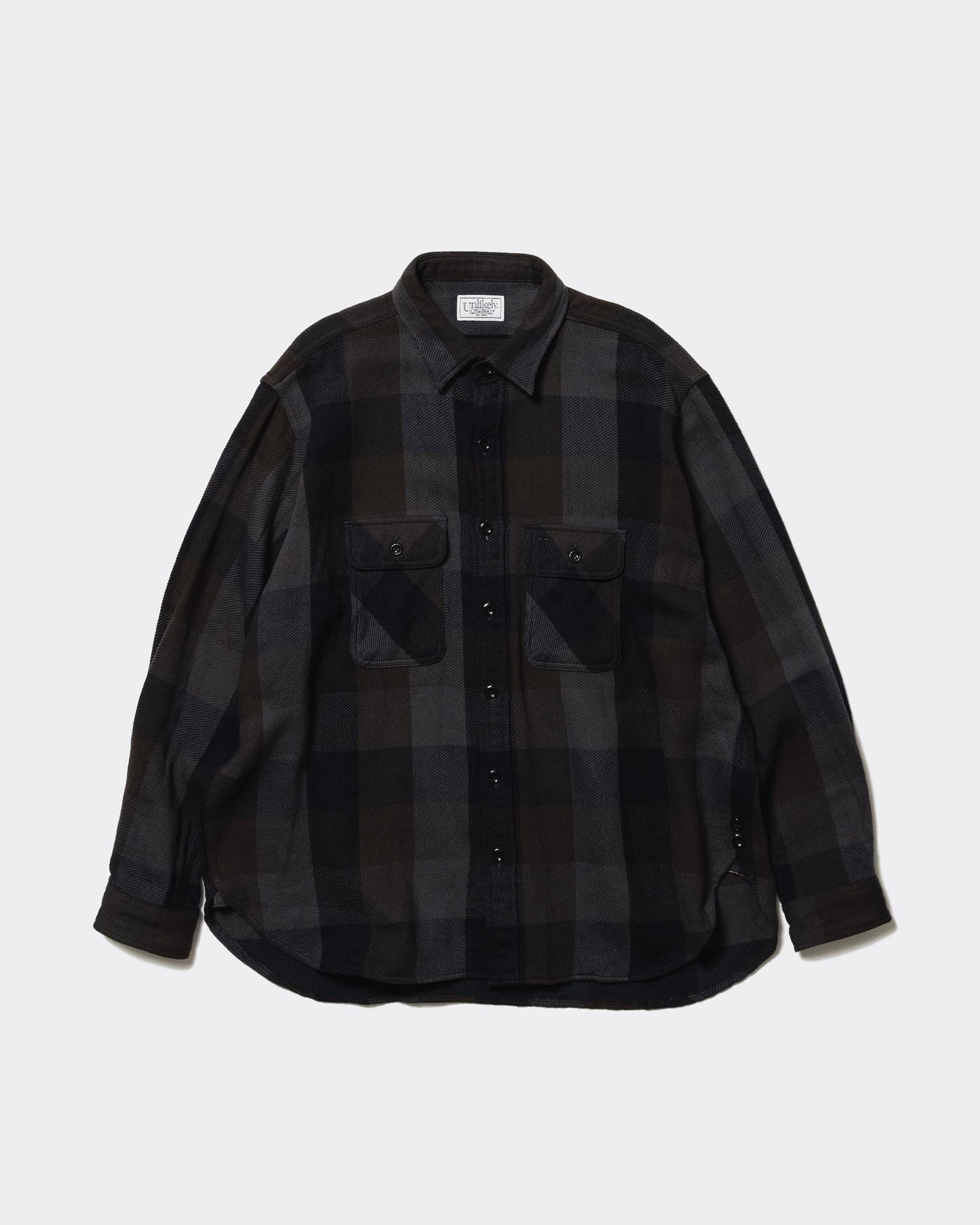 Unlikely Heavy? Nel Work Shirts  Brown/Gray Plaids