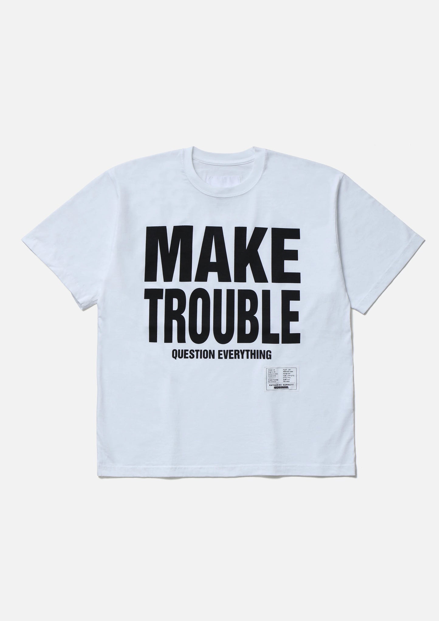 NH × KATHARINE HAMNETT. CREWNECK SS-2