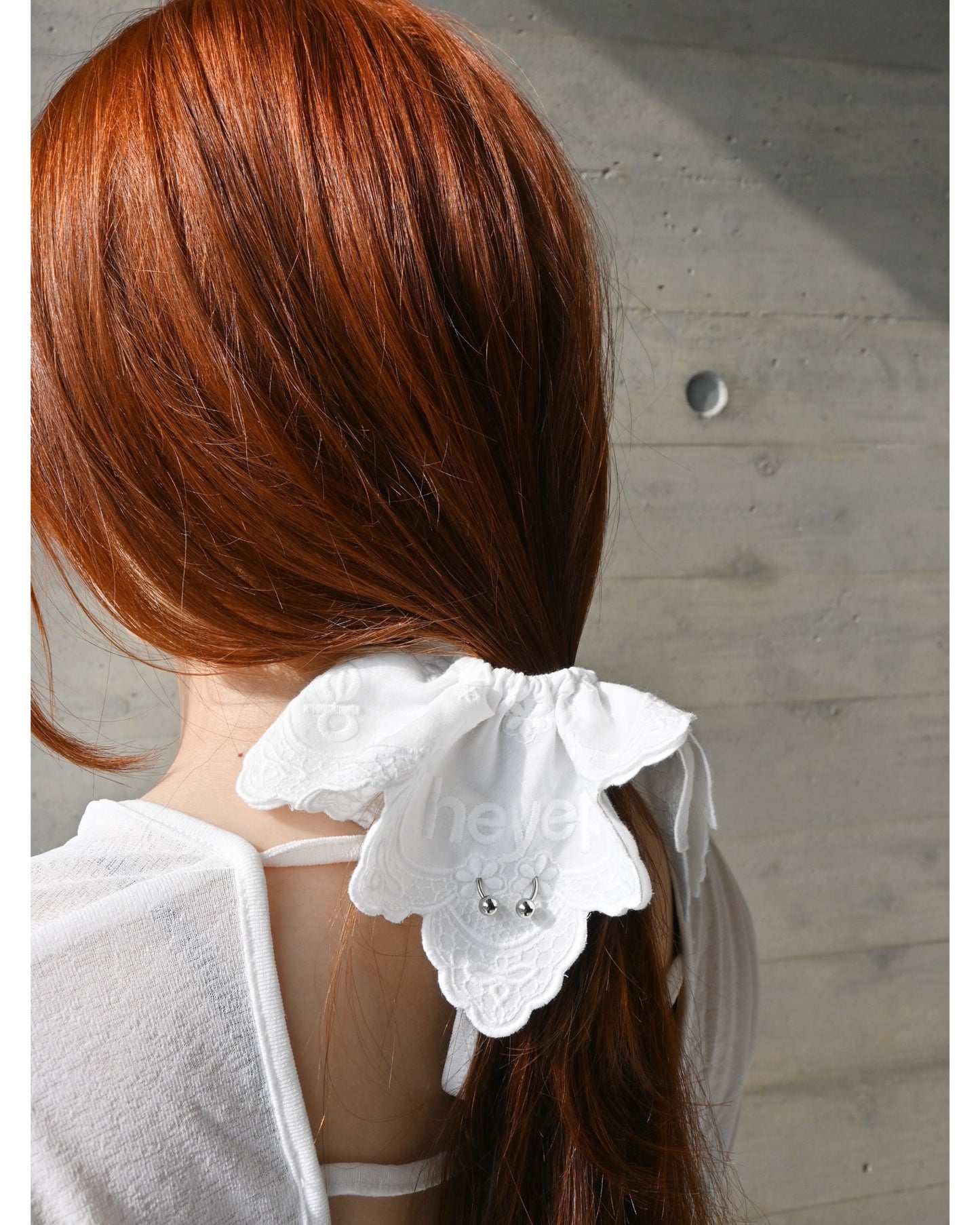 Pierced Lace Scrunchie
