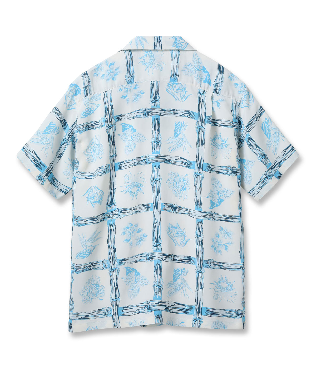 RAYON HAWAIIAN SHIRT “ISLAND PLANTS” SS39419