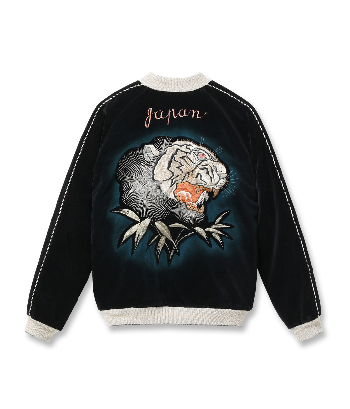 Mid 1950s Style Velveteen × Acetate Quilted Souvenir Jacket “Stencil Paint” TOYO ENTERPRISE 60th Anniversary Special Edition “TIGER HEAD” × “EAGLE” TT15809-119