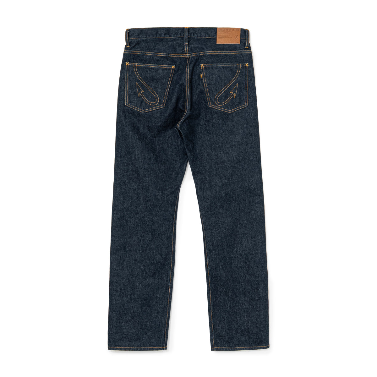 DARK INDIGO DENIM PANTS ONE WASH