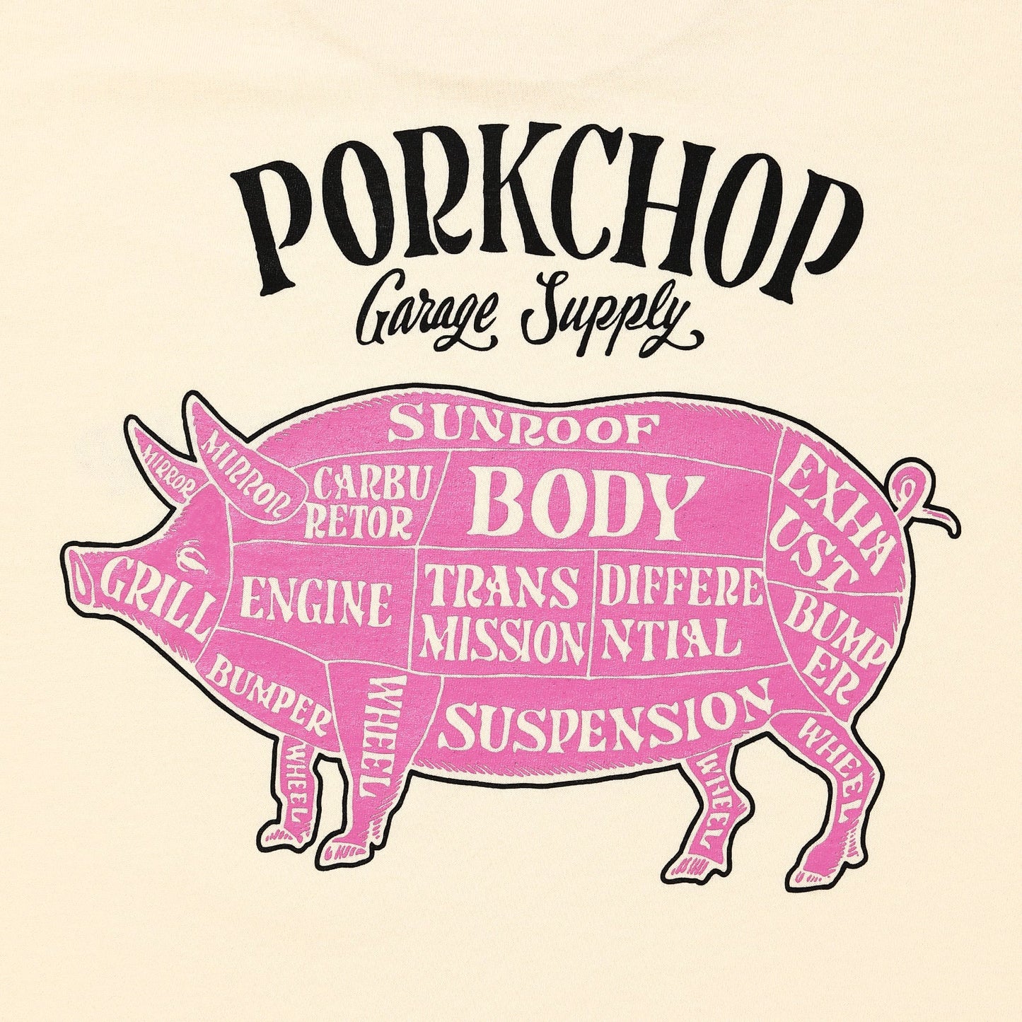 PORK BACK TEE CREAM