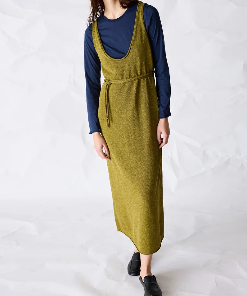 paper knit 2way dress