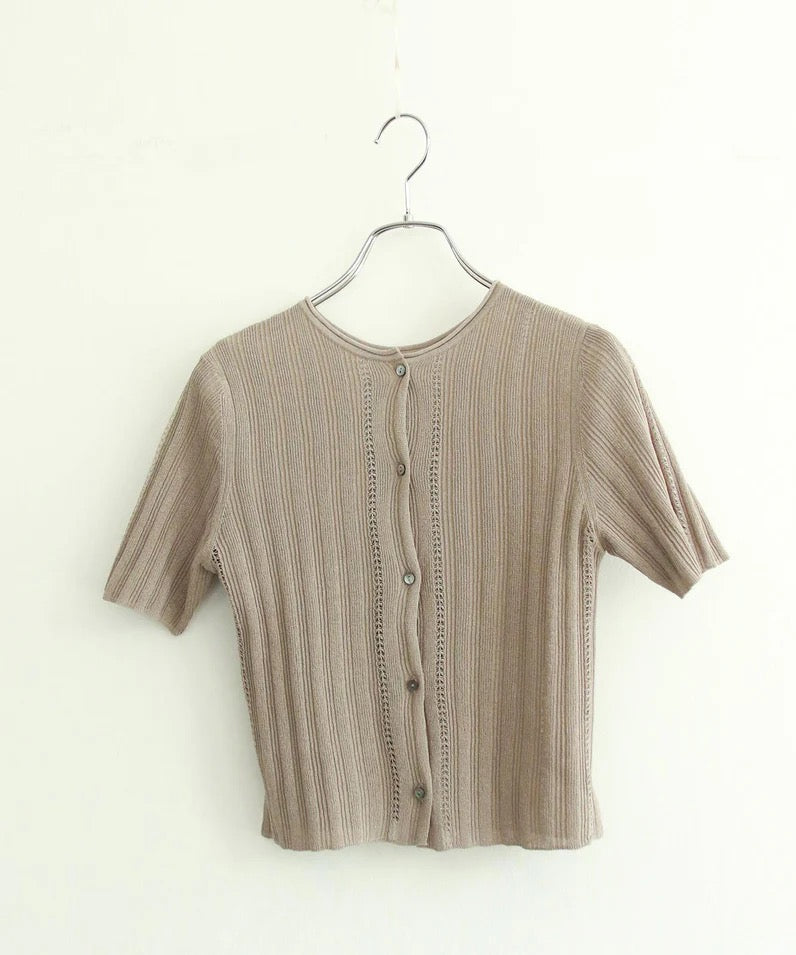 paper rib knit 2way top – TIME AFTER TIME