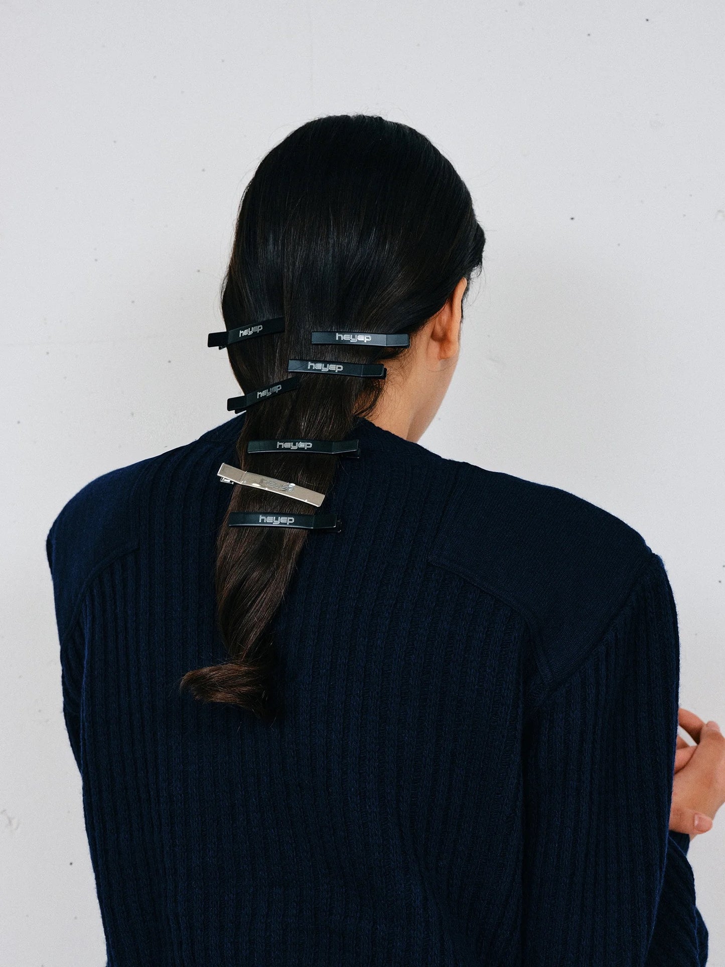 New Logo Hair Clips - 4 Piece Set