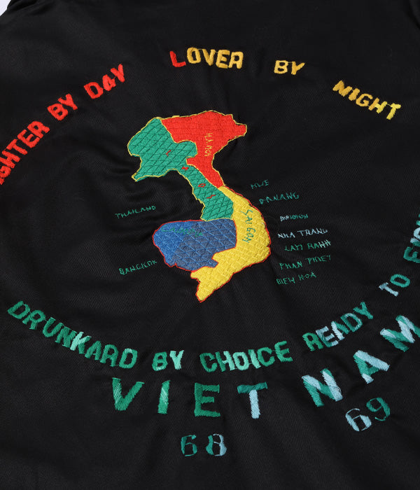 Late 1960s Style Cotton Vietnam Jacket “VIETNAM MAP”