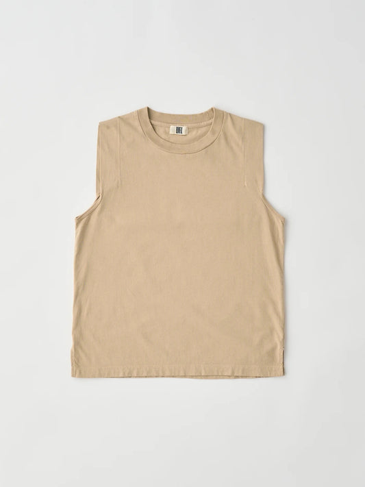 cotton open-end yarn garment dyeing sleeveless top