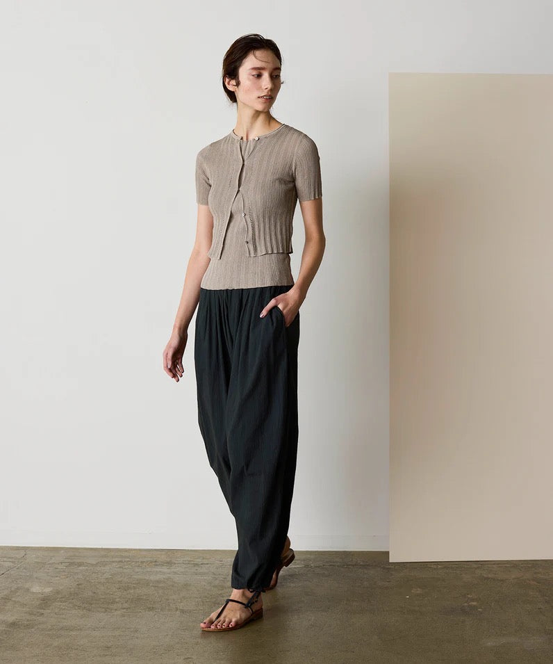 paper rib knit 2way top