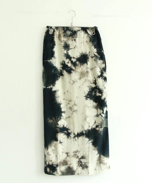 natural dye silk nep skirt