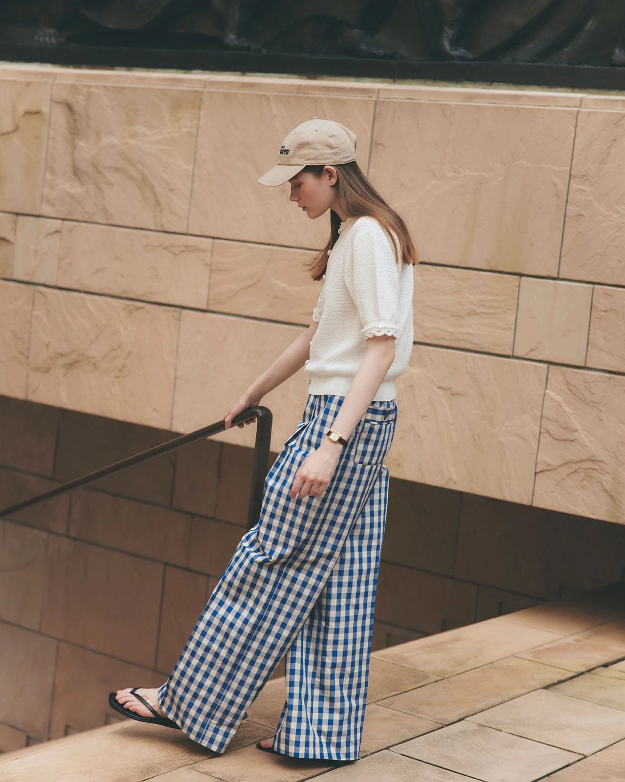 GINGHAM CHECK PANTS