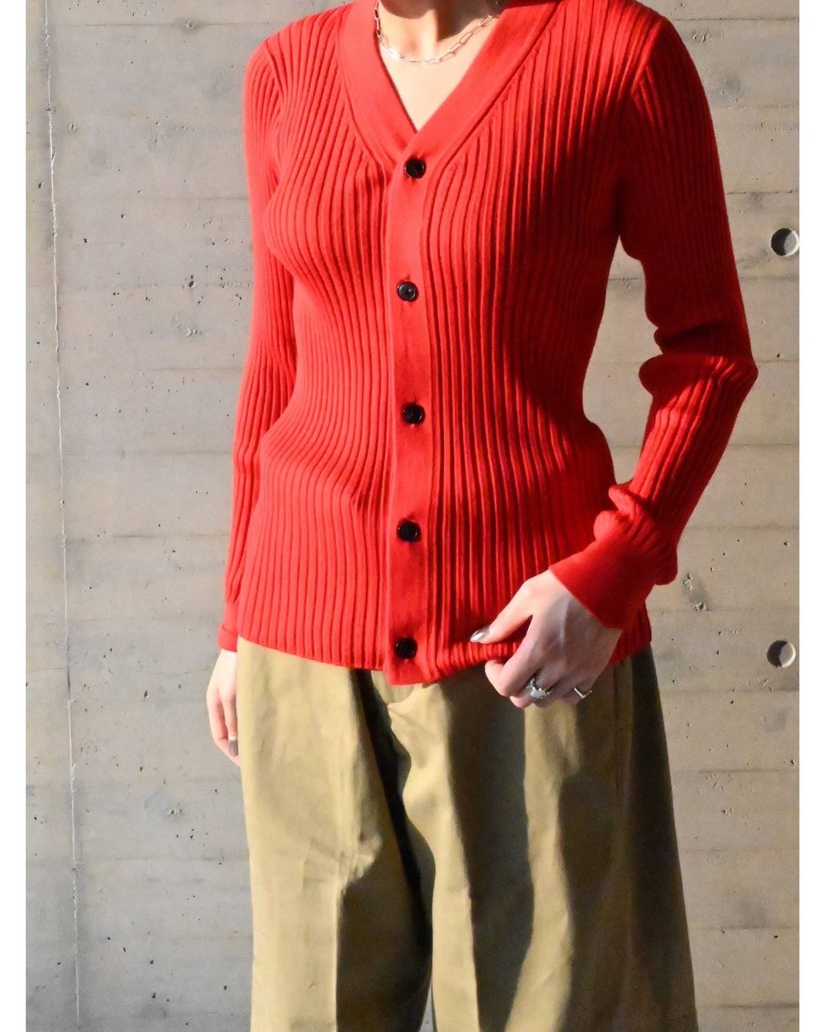 WIDE RIBBED CARDIGAN 11436
