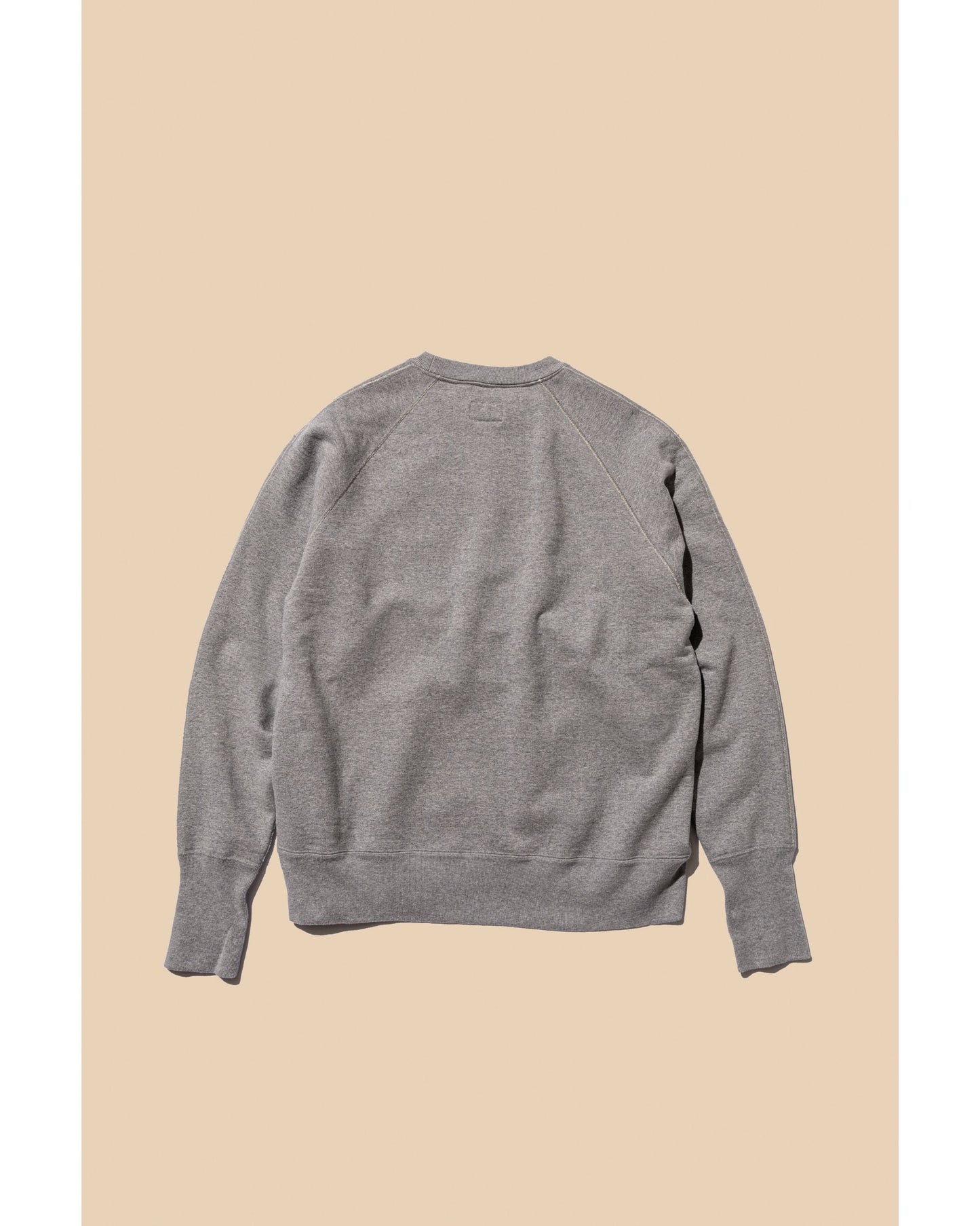 Unlikely Split Raglan Sleeve Crew  TOP GRAY