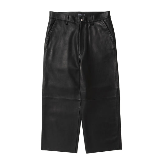 Sheep Leather Wide Leg Pants