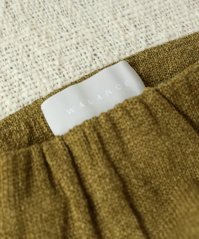 paper knit wrap skirt