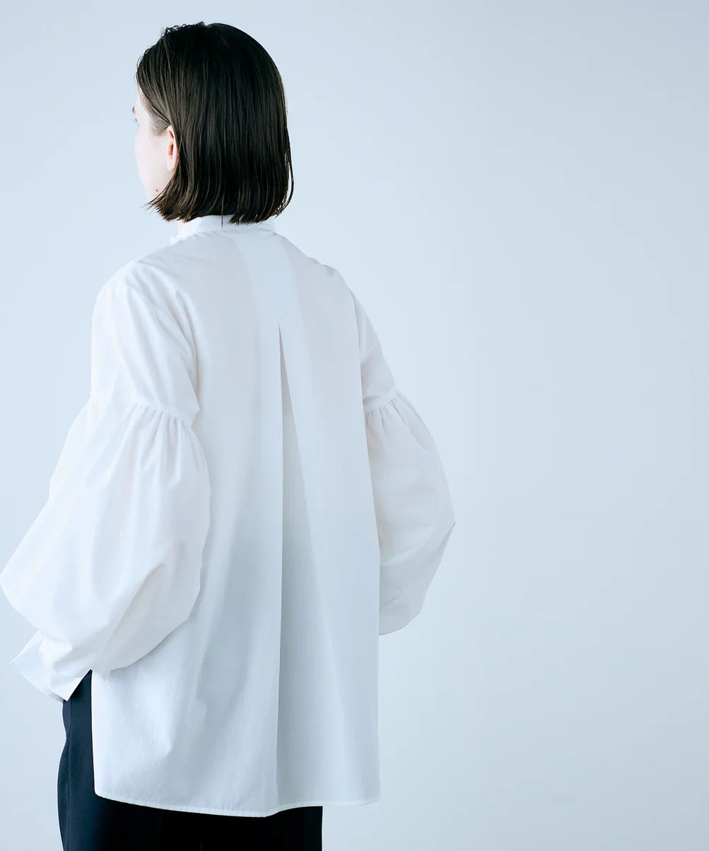modern tuck frill blouse