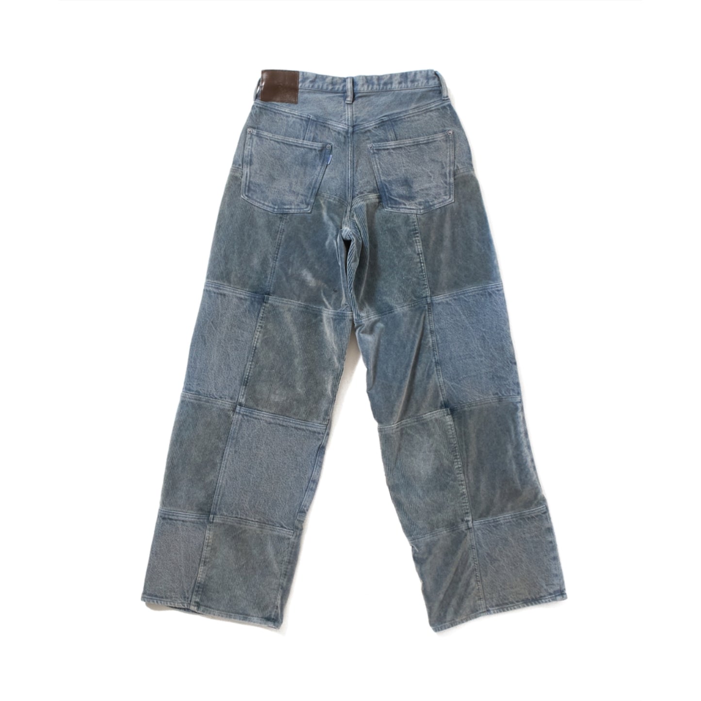 UNEVEN DYED WIDE PANTS