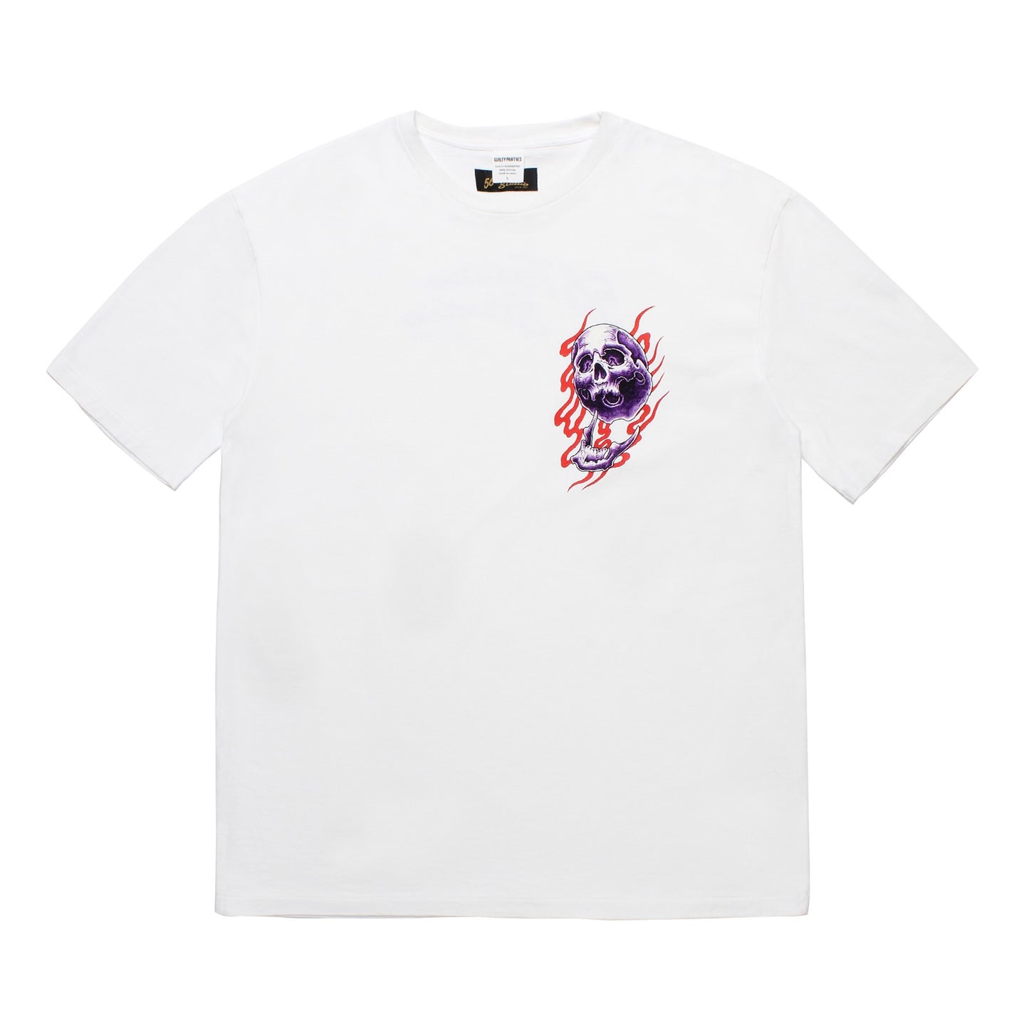 56 TATTOO STUDIO / WASHED HEAVY WEIGHT CREW NECK T-SHIRT