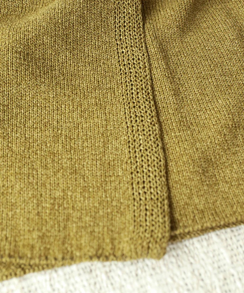 paper knit wrap skirt