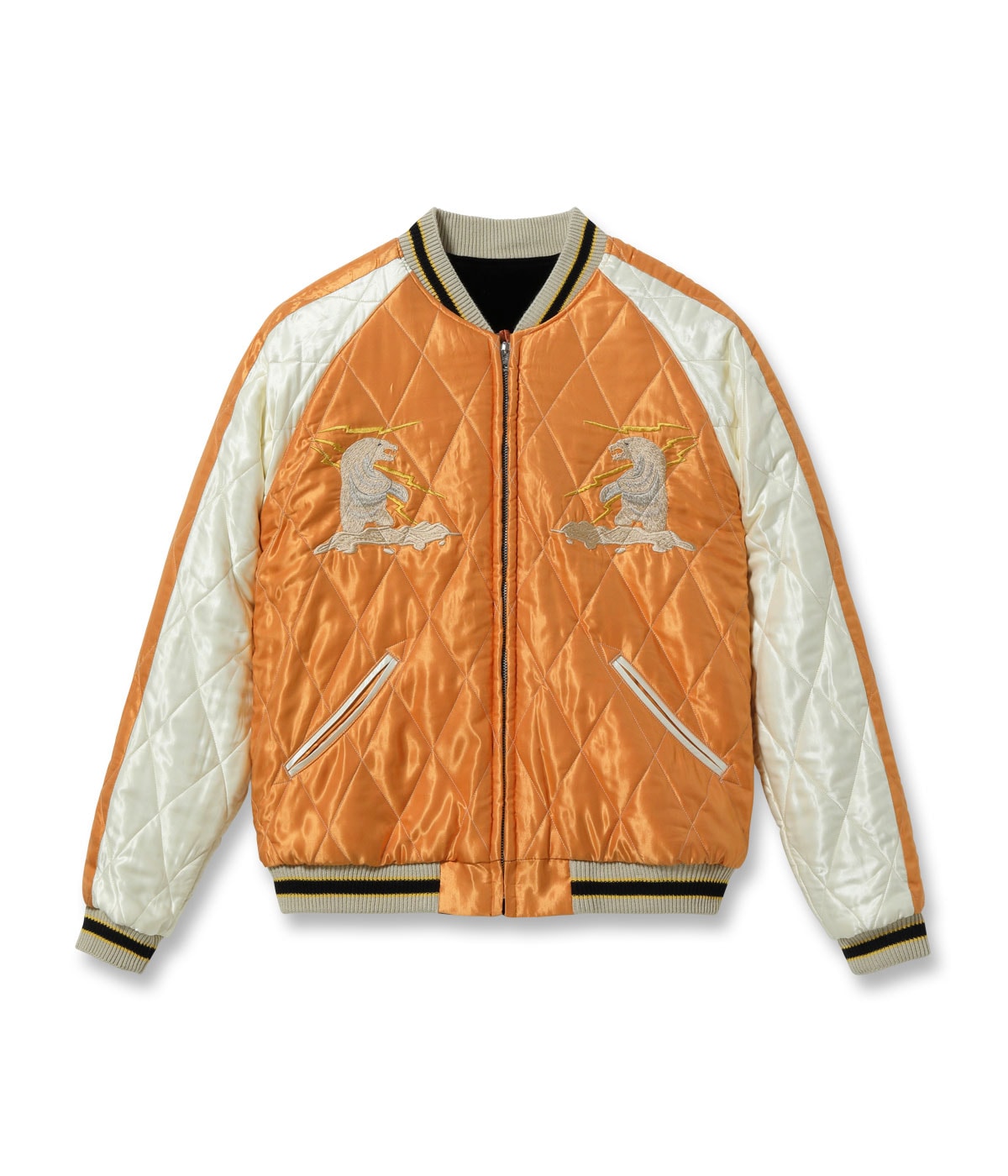 Late 1950s Style Velveteen Souvenir Jacket “POLAR BEAR” × “ALASKA MAP” TT15792-119