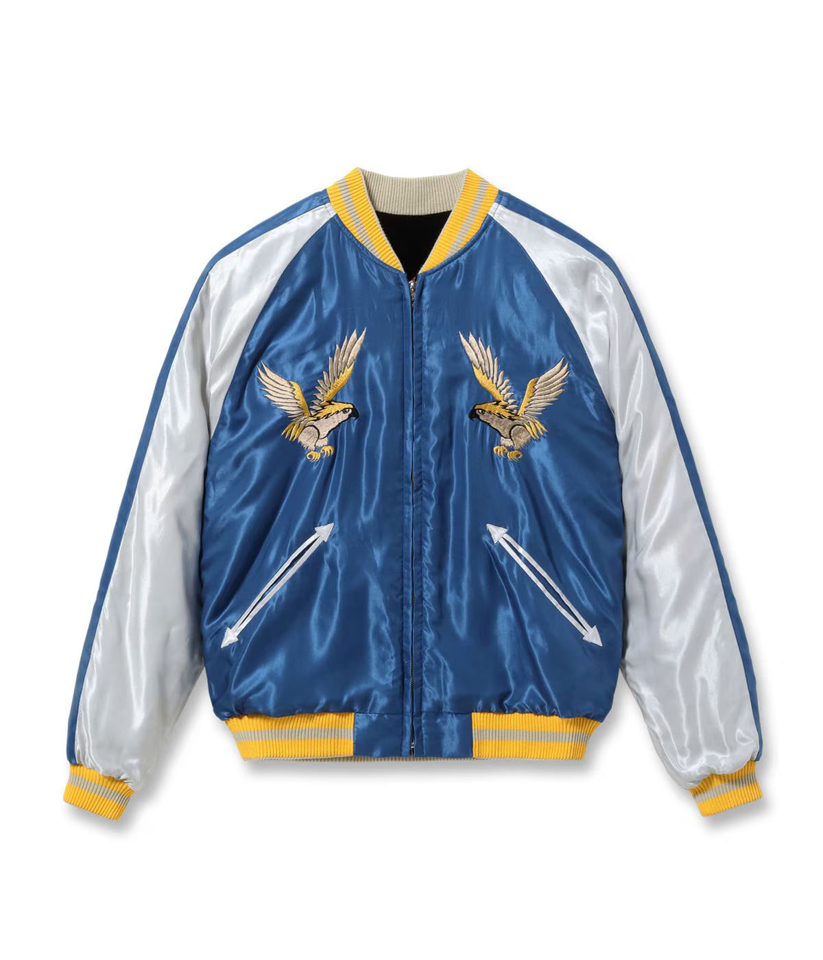 Mid 1950s Style Velveteen Souvenir Jacket “GOLD DRAGON & GOLD TIGER” × “JAPAN MAP”