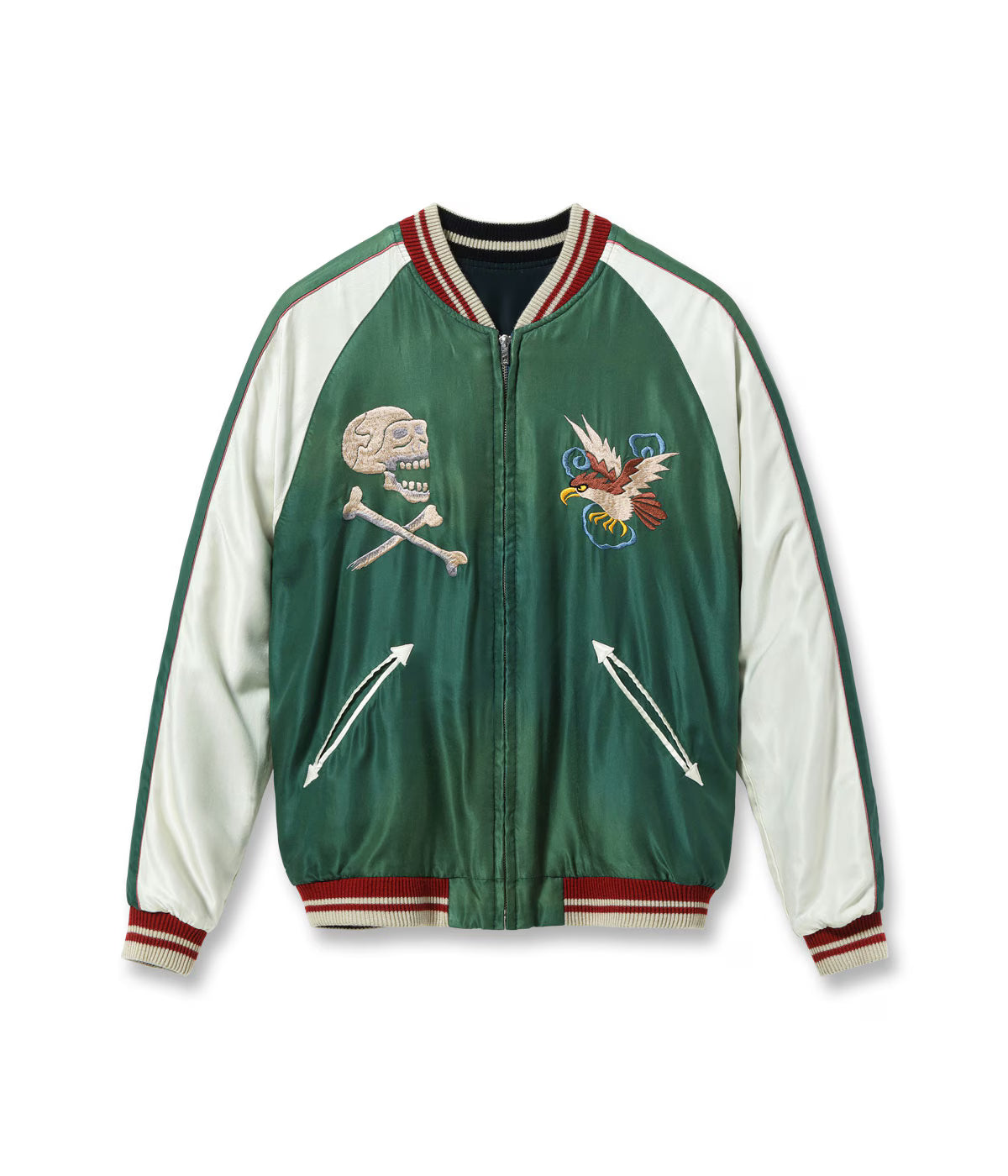 Mid 1950s Style Acetate Souvenir Jacket “TIGER HEAD” × “CHEVY LOVER” (AGING MODEL)TT15878-119