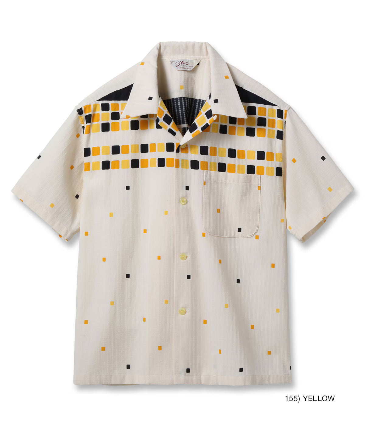 DOBBY COTTON OPEN SHIRT “SQUARE” SH39717