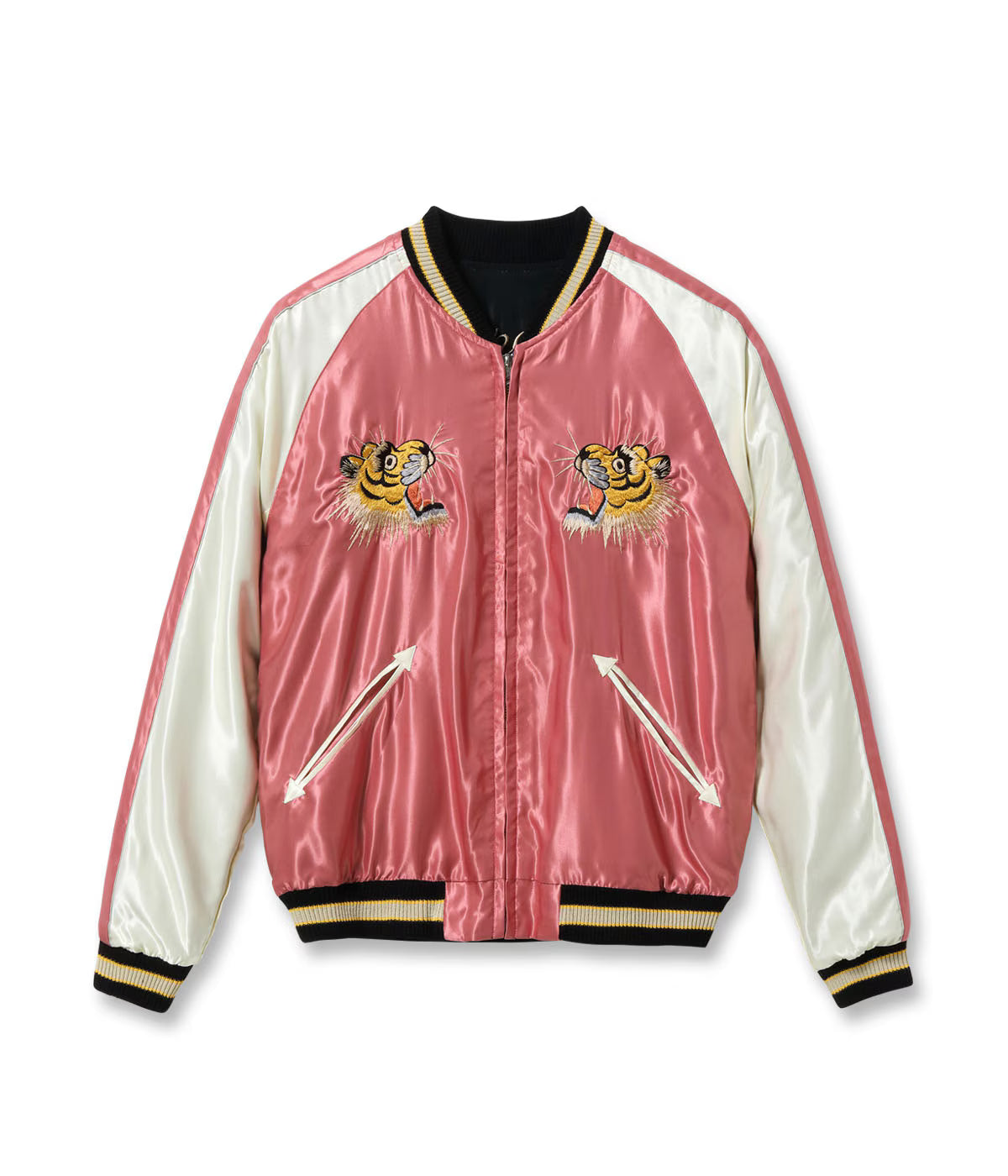 Mid 1950s Style Acetate Souvenir Jacket “WHITE DRAGON” × “TIGER HEAD”TT15972-219