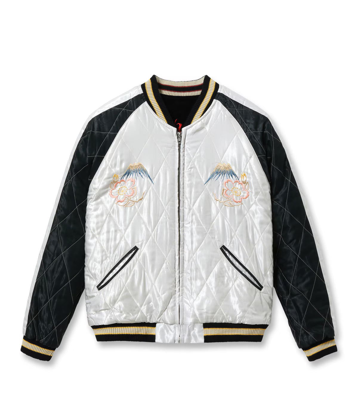 Mid 1950s Style Velveteen Souvenir Jacket “RED TIGER” × “LANDSCAPE”TT15974-119