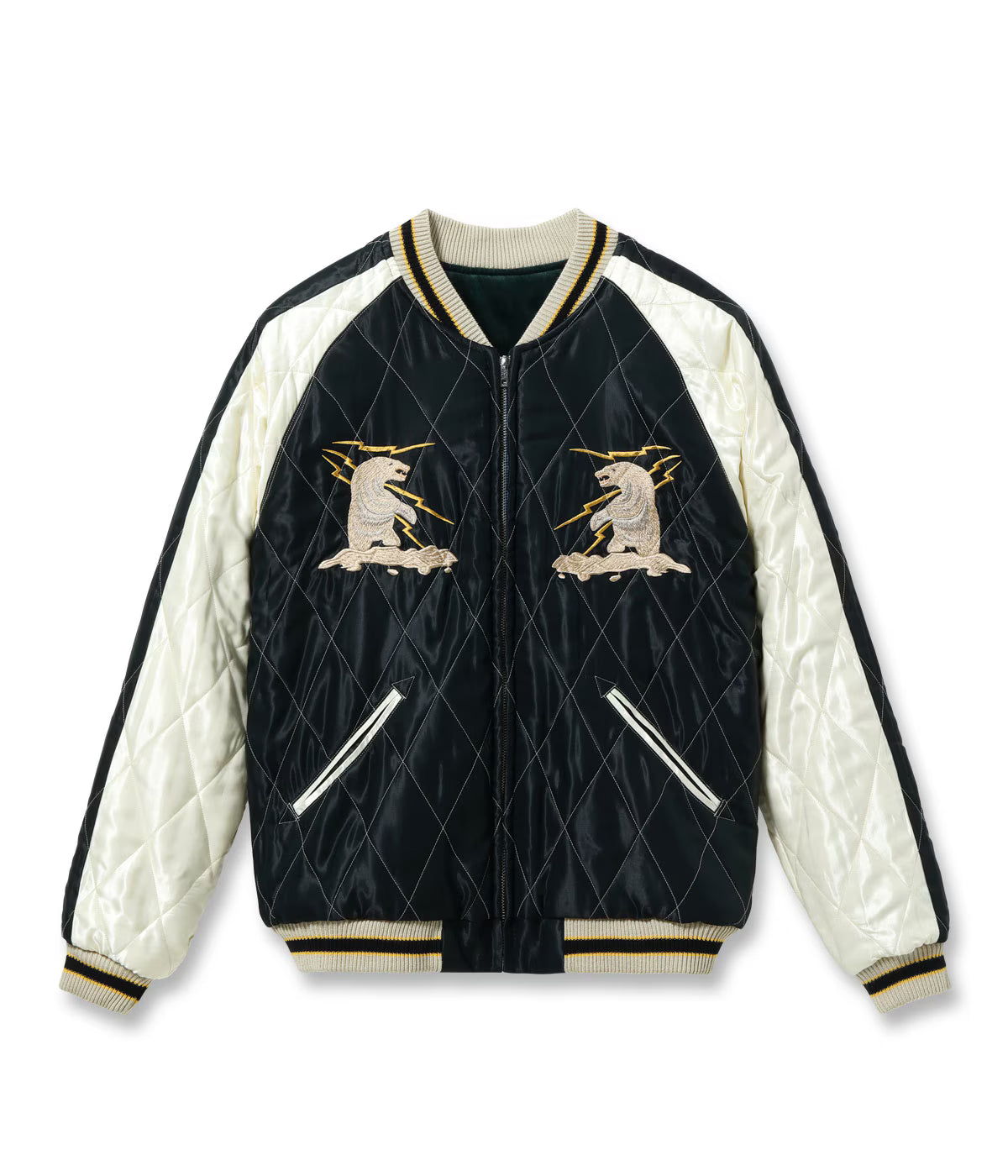 Late 1950s Style Velveteen Souvenir Jacket “POLAR BEAR” × “ALASKA MAP”TT15974-145