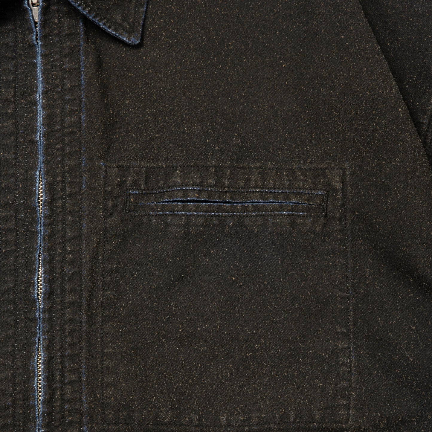 Grainy Denim Work Jacket