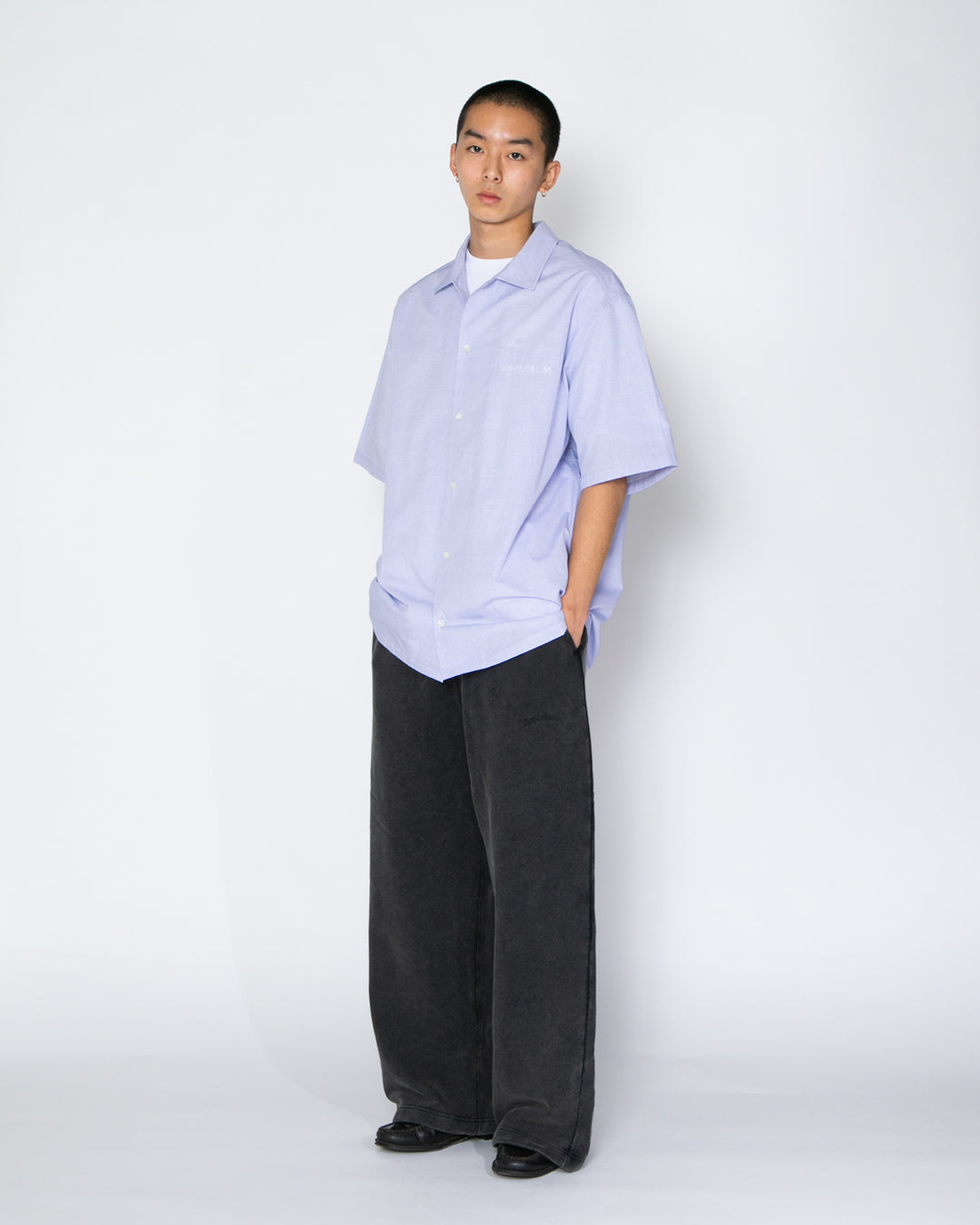 Powder-Dye Wide Sweat Pants
