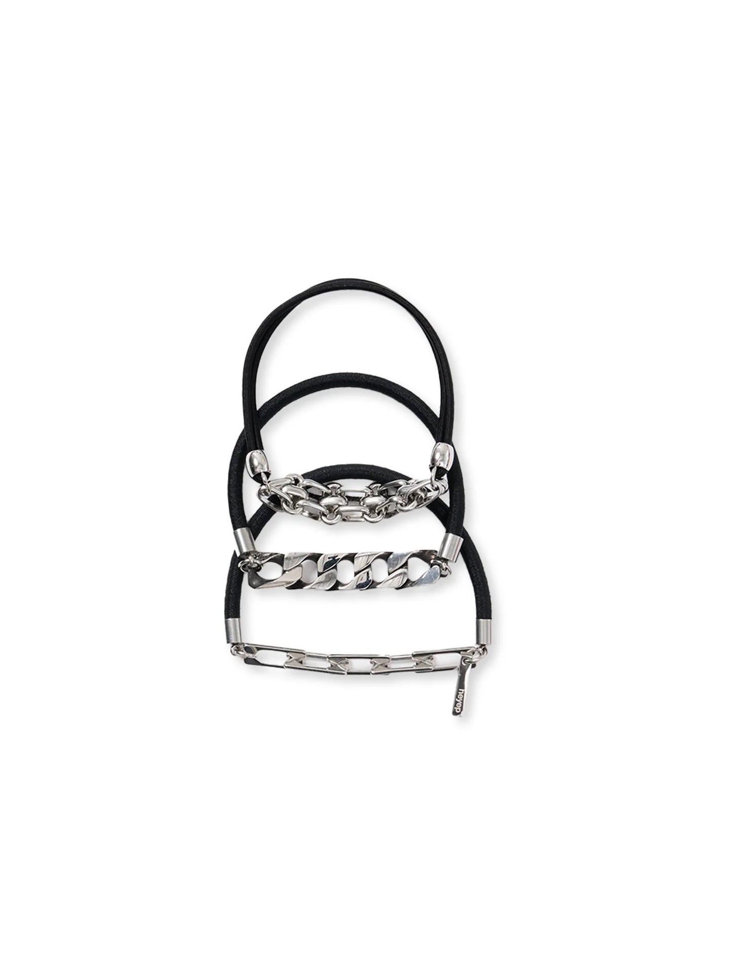 Chunky Chain Hair Ties (3-piece)