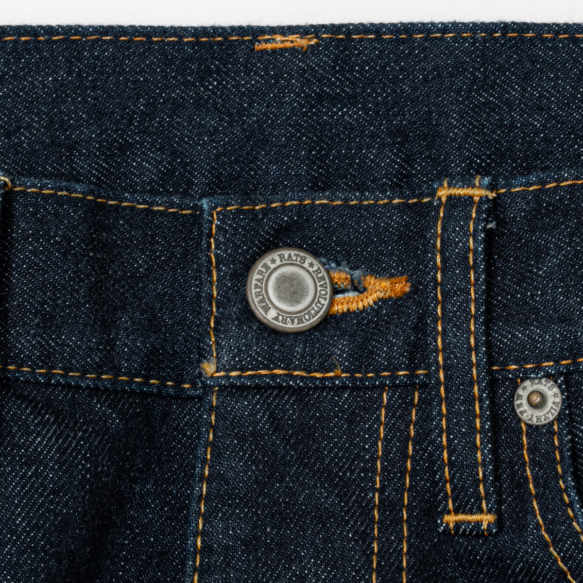 DARK INDIGO DENIM PANTS ONE WASH