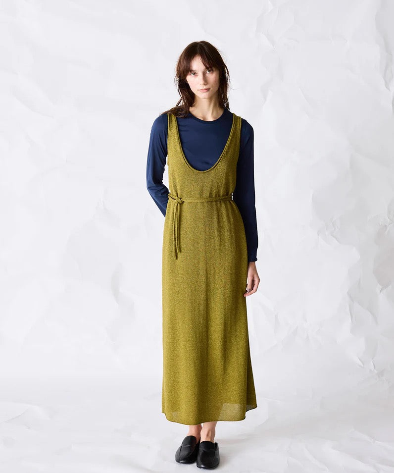 paper knit 2way dress