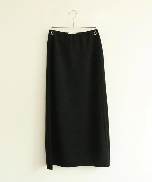 paper knit wrap skirt