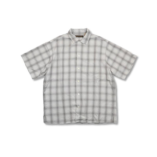 Ombre Check Open Collar S/S Shirt
