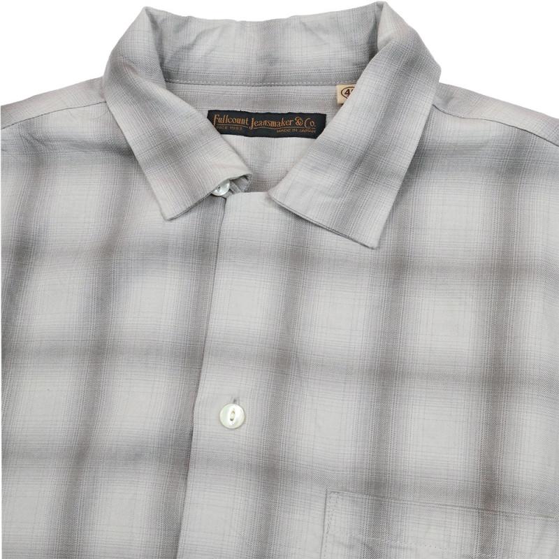 Ombre Check Open Collar S/S Shirt