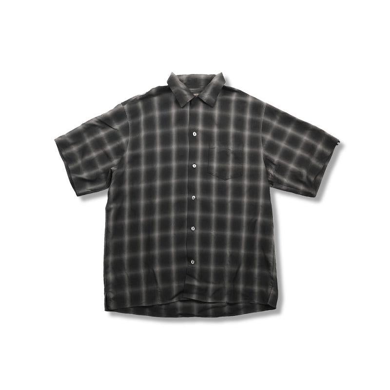 Ombre Check Open Collar S/S Shirt