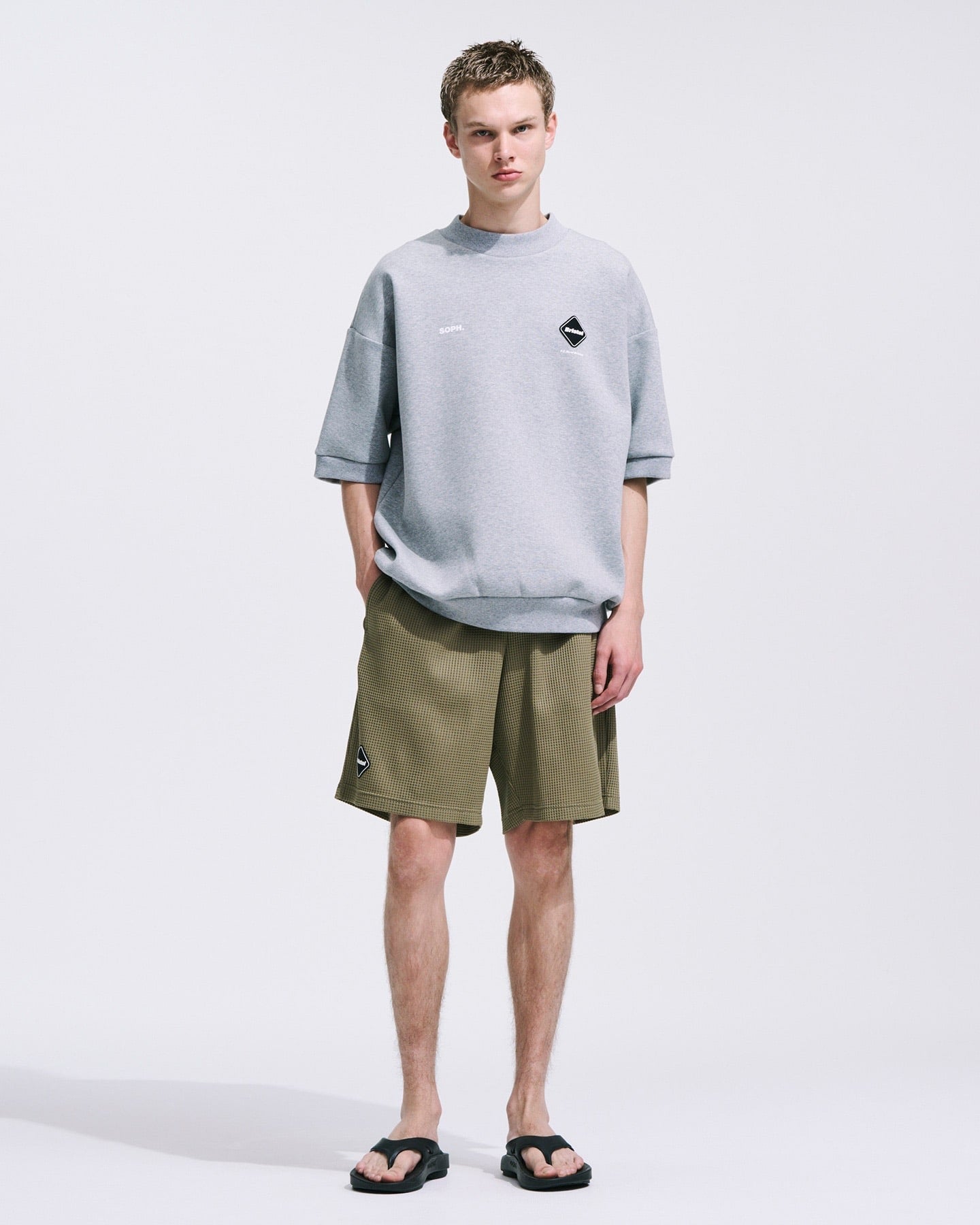 S TECH SWEAT TEAM BAGGY SHORTS fcrb 24ss - パンツ