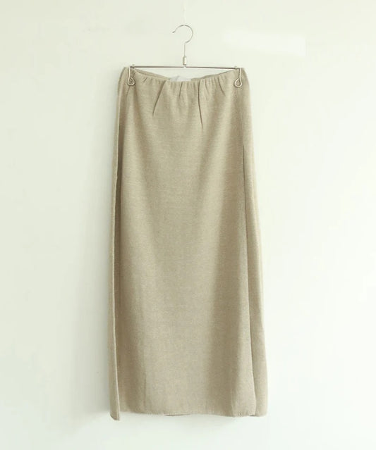 paper knit wrap skirt